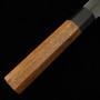 Japanese Chef Knife Gyuto - HIDARI YORIMITSU - Blue carbon steel No.1 - Kurouchi - Ironwood handle - size: 21cm