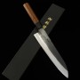 Japanese Chef Knife Gyuto - HIDARI YORIMITSU - Blue carbon steel No.1 - Kurouchi - Ironwood handle - size: 21cm