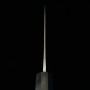 Japanese Santoku knife - HIDARI YORIMITSU - Blue carbon steel No.1 - Kurouchi - Ironwood handle - size: 16.5cm