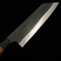 Japanese Bunka knife - HIDARI YORIMITSU - Blue carbon steel No.1 - Kurouchi - Ironwood handle - size: 20cm