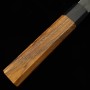 Japanese Bunka knife - HIDARI YORIMITSU - Blue carbon steel No.1 - Kurouchi - Ironwood handle - size: 20cm