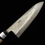 Couteau japonais gyuto - TERUYASU FUJIWARA - Nashiji- Taille : 18/21cm