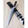 Couteau japonais Slicer Sujihiki - MISONO - Série EU Carbon - Dimension: 24/27/30/33cm