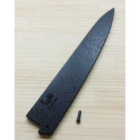 Gaine en bois pour couteau Trancheur Sujihiki - ZANMAI - Couleur Noire - Dimension: 24 / 27cm