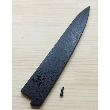 Gaine en bois pour couteau Trancheur Sujihiki - ZANMAI - Couleur Noire - Dimension: 24 / 27cm