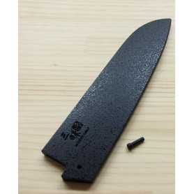 Gaine en bois pour couteau Santoku - ZANMAI - Couleur Noire - Dimension: 18cm