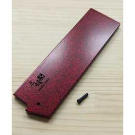 Gaine en bois pour couteau Nakiri - ZANMAI - Couleur Rouge - Dimension: 16,5cm