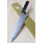 Couteau japonais de Chef Gyuto MIURA KNIVES Série Aka Tsuchime VG10 - Dimension: 21cm