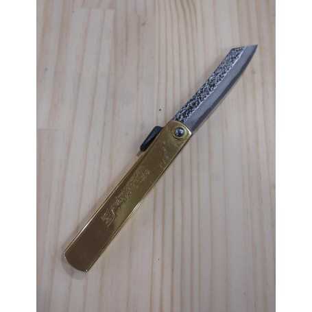 Couteau de poche - HIGONOKAMI - Big - acier carbone blue steel - Dimension: 93mm
