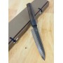 Couteau japonais Petty - SHIZU HAMONO - Série Gen - VG-10 Black Damascus - Dimension: 13cm