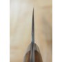 Couteau japonais Bunka - TAKESHI SAJI - Acier Damascus Blue Steel No.2 - Coloré - Ironwood - Dimension: 17,5cm