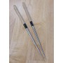 Moribashi - Titane - manche en bois et corne de buffle - Dimension: 29 / 32cm