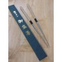 Moribashi - Titane - manche en bois et corne de buffle - Dimension: 29 / 32cm