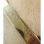 Couteau de poche - HIGONOKAMI - Acier Carbone Blue Steel - Gold Handle - Dimension: 90mm