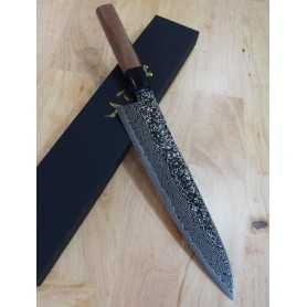 Couteau Japonais chef KAGEKIYO ZA-18 black damascus Dimension:24cm