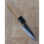 Couteau japonais Ajikiri - Miura - Aogami 2 - manche en zelkova - Taille7.5/9cm