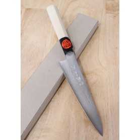 Petit couteau japonais SHIGEKI TANAKA Vg-10 damas - Taille:150mm